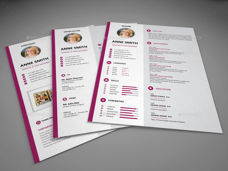 Resume / CV by danishdesigner GraphicRiver